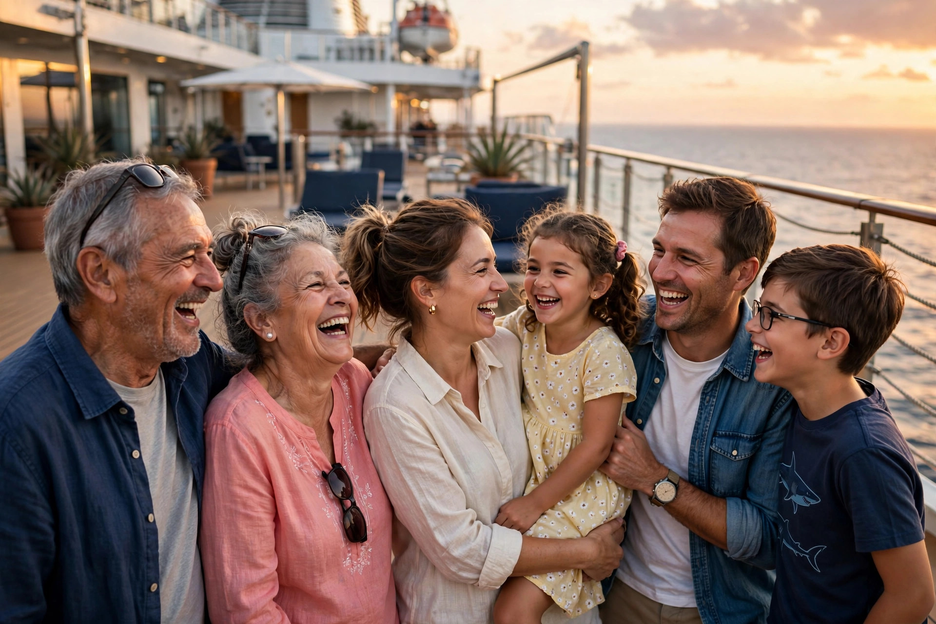 Group of travelers enjoying a destination together